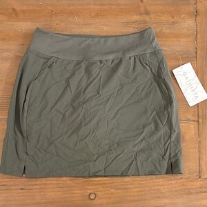 Women's Olive Skort with Pockets